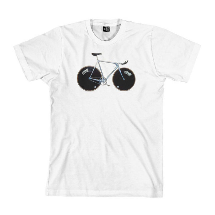 camiseta cinelli laser blanco