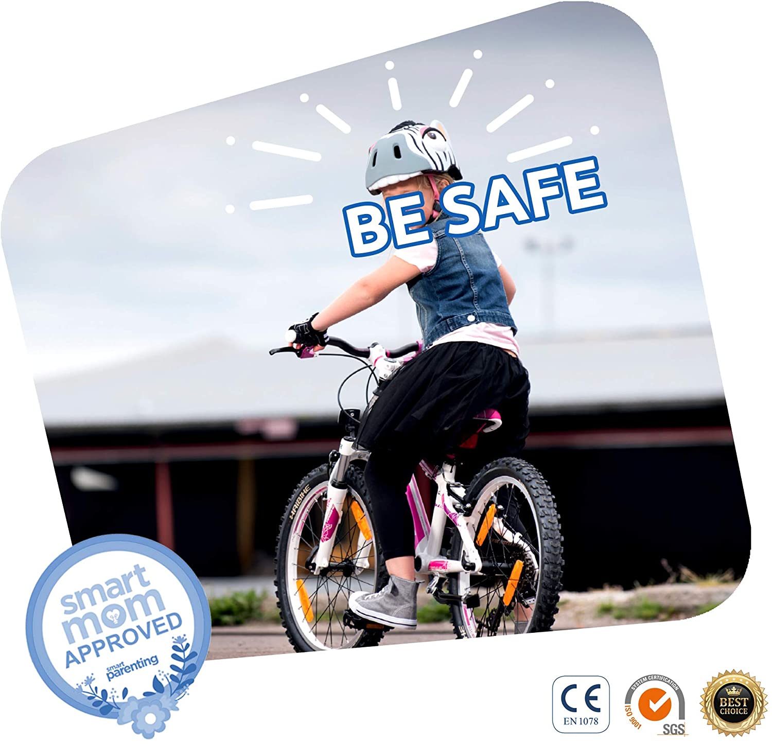 Casco Infantil Crazy Safety Caballo Rosa - Imagen 5
